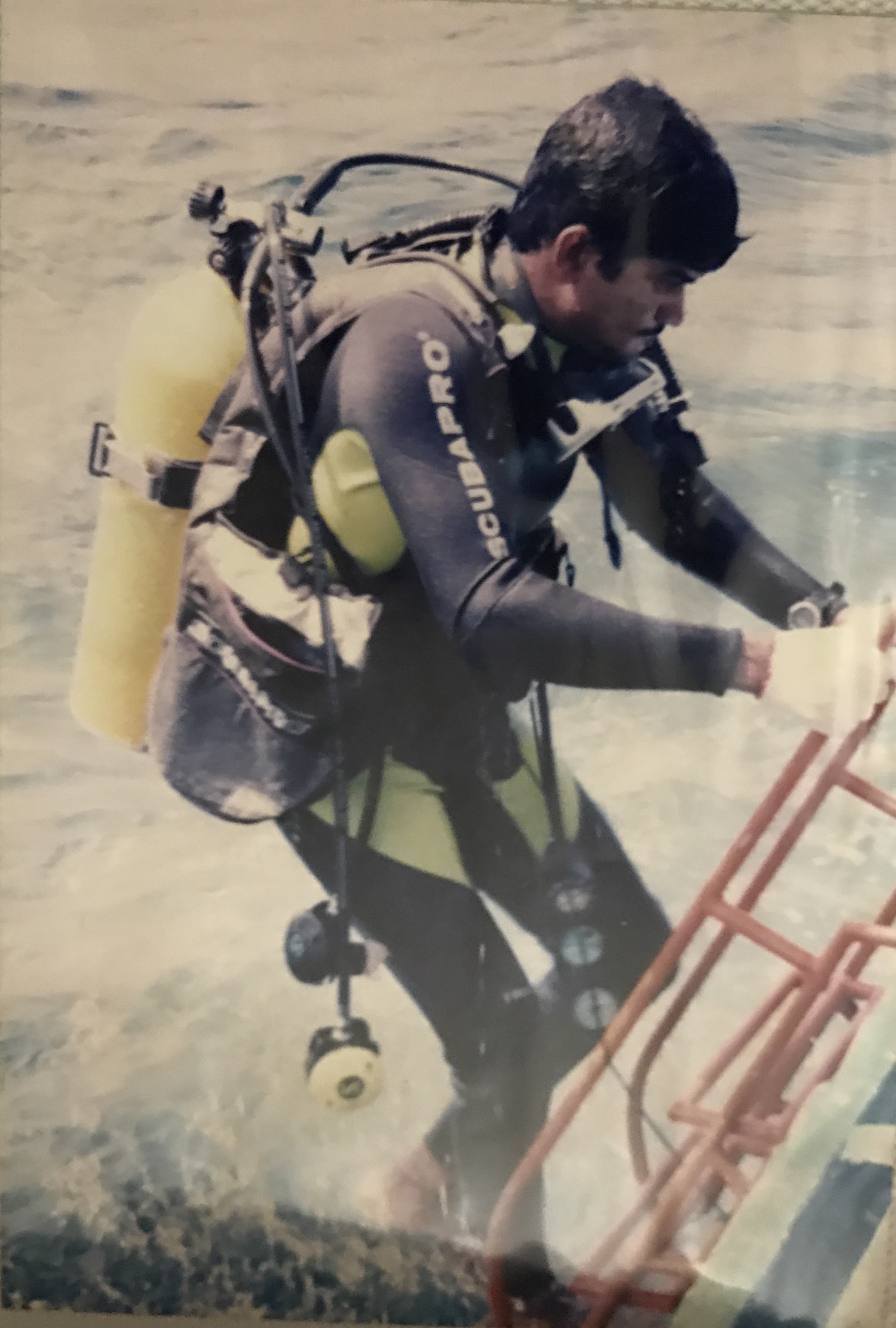 Founder Ahmed Shareef scuba diving